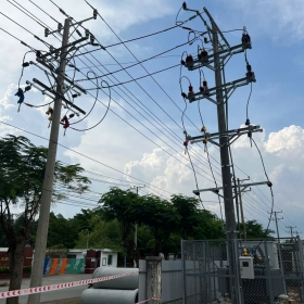 Đường dây 22KV và trạm biến áp 1000 KVA công ty Việt Hoàng